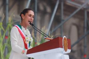 Claudia Sheinbaum First Female Mexico's President  Baton Of Command Ceremony