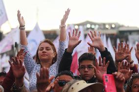 Claudia Sheinbaum First Female Mexico's President  Baton Of Command Ceremony