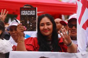 Claudia Sheinbaum First Female Mexico's President  Baton Of Command Ceremony