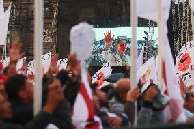 Claudia Sheinbaum First Female Mexico's President  Baton Of Command Ceremony