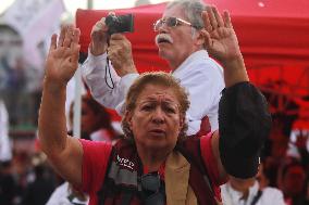 Claudia Sheinbaum First Female Mexico's President  Baton Of Command Ceremony