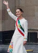 Claudia Sheinbaum Sworn In As Mexico's First Woman President And Receives Baton In Mexico City's Zocalo