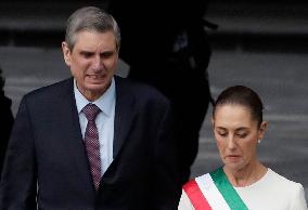 Claudia Sheinbaum Sworn In As Mexico's First Woman President And Receives Baton In Mexico City's Zocalo