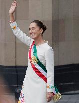 Claudia Sheinbaum Sworn In As Mexico's First Woman President And Receives Baton In Mexico City's Zocalo