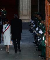 Claudia Sheinbaum Sworn In As Mexico's First Woman President And Receives Baton In Mexico City's Zocalo