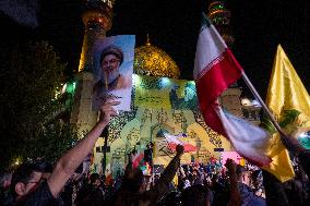 Iranians Celebrate Iran's Missile Attack Against Israel