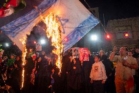 Iranians Celebrate Iran's Missile Attack Against Israel