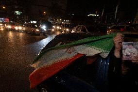 Iranians Celebrate Iran's Missile Attack Against Israel