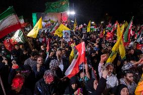 Iranians Celebrate Iran's Missile Attack Against Israel