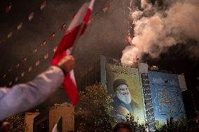 Iranians Celebrate Iran's Missile Attack Against Israel