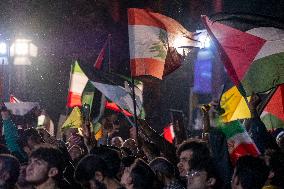 Iranians Celebrate Iran's Missile Attack Against Israel