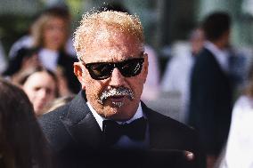 Kevin Costner Celebrity Sightings During The 77th Cannes Film Festival