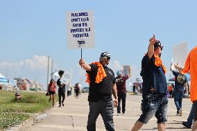 Port Of Houston Shuts Down Amid Dockworker Strike