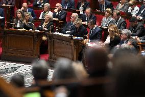 PM Barnier Delivers General Policy Speech - Paris