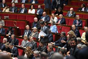 PM Barnier Delivers General Policy Speech - Paris