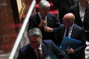 PM Barnier Delivers General Policy Speech - Paris