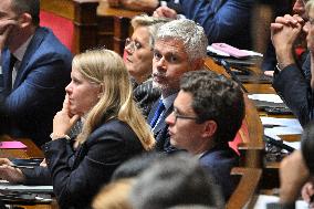 PM Barnier Delivers General Policy Speech - Paris