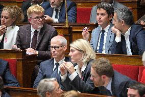 PM Barnier Delivers General Policy Speech - Paris