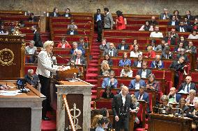 PM Barnier Delivers General Policy Speech - Paris