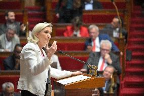 PM Barnier Delivers General Policy Speech - Paris