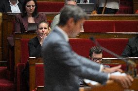 PM Barnier Delivers General Policy Speech - Paris