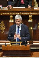 PM Barnier Delivers General Policy Speech - Paris