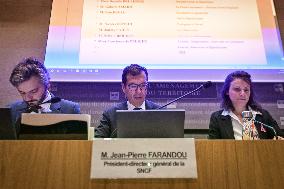 Jean-Pierre Farandou hearing before the Sustainable Development Committee at the National Assembly in Paris FA