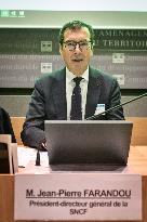 Jean-Pierre Farandou hearing before the Sustainable Development Committee at the National Assembly in Paris FA