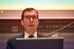 Jean-Pierre Farandou hearing before the Sustainable Development Committee at the National Assembly in Paris FA