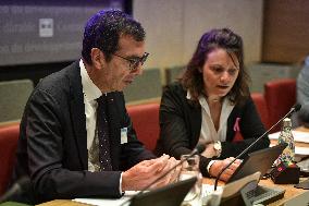 Jean-Pierre Farandou hearing before the Sustainable Development Committee at the National Assembly in Paris FA