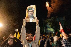 Iranians Celebrate Missile Attack - Tehran