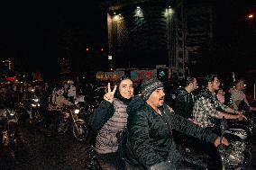 Iranians Celebrate Missile Attack - Tehran