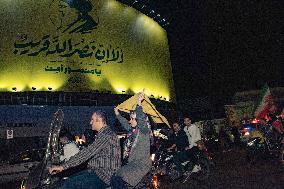 Iranians Celebrate Missile Attack - Tehran