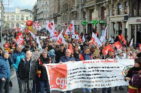 Inter-Union Demonstration - Lille