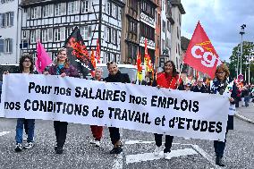 Inter-Union Demonstration - Strasbourg