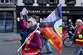 Inter-Union Demonstration - Strasbourg