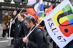 Inter-Union Demonstration - Strasbourg