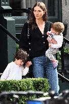 Karlie Kloss And Sons Out - NYC