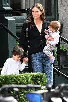 Karlie Kloss And Sons Out - NYC