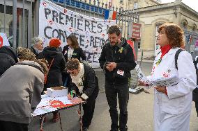 Strike At Tenon Hospital - Paris