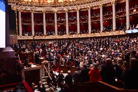 PM Barnier Delivers General Policy Speech - Paris