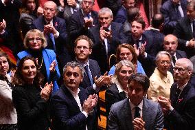 PM Barnier Delivers General Policy Speech - Paris