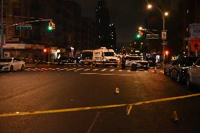 Two Men Shot, One Man Killed In A Shooting In The Washington Heights Section Of Manhattan New York City