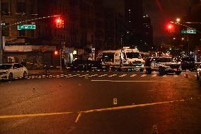 Two Men Shot, One Man Killed In A Shooting In The Washington Heights Section Of Manhattan New York City