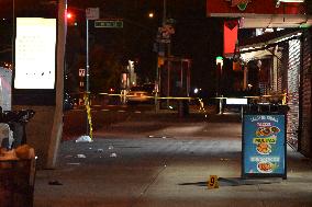 Two Men Shot, One Man Killed In A Shooting In The Washington Heights Section Of Manhattan New York City