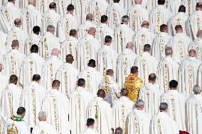 Pope Francis Leads The Mass For The Opening Session Of The 16th Ordinary General Assembly Of The Synod Of Bishops