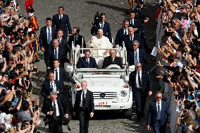 Pope Francis Leads The Mass For The Opening Session Of The 16th Ordinary General Assembly Of The Synod Of Bishops