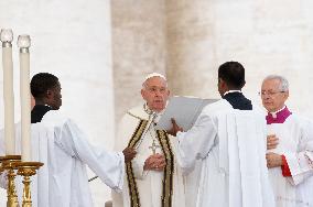 Pope Francis Leads The Mass For The Opening Session Of The 16th Ordinary General Assembly Of The Synod Of Bishops