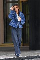 Katie Holmes On Her Way To The Theatre - NYC