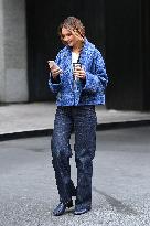 Katie Holmes On Her Way To The Theatre - NYC